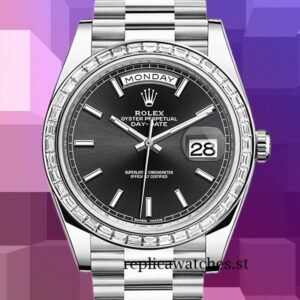 Rolex Day-Date m228396tbr-0024 40mm Men's Silver-tone Automatic