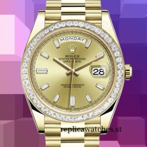Rolex Day-Date Men's 40mm 228398TBR-0002 Gold-tone Champagne Dial