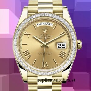 Rolex Day-Date Men's m228398tbr-0003 40mm Gold-tone Champagne Dial