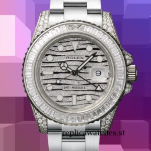 Rolex GMT-Master II 40mm 116769 Men's Diamond Wave Dial