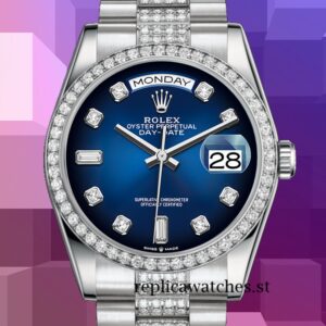 Rolex Day-Date 36mm Men's 128349 Automatic Silver-tone