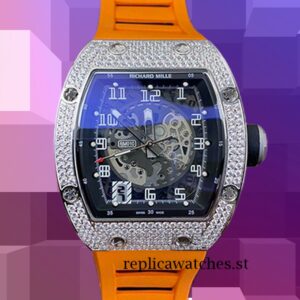 Richard Mille RM010 RM010-003 Men Around 50*42mm Transparent Dial