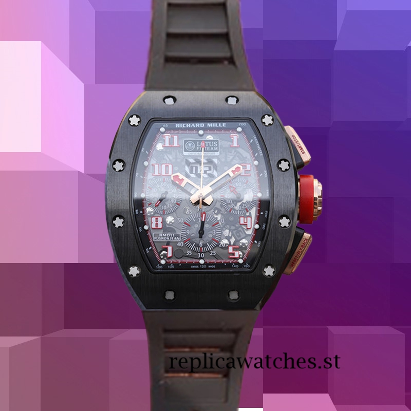 Richard Mille RM011 Around 50*40mm Men RM011-001 Transparent Dial - Image 2