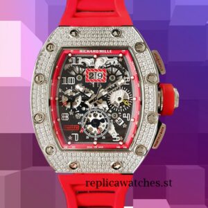 Richard Mille RM011 Men Around 45mm RM011-027 Silver-tone
