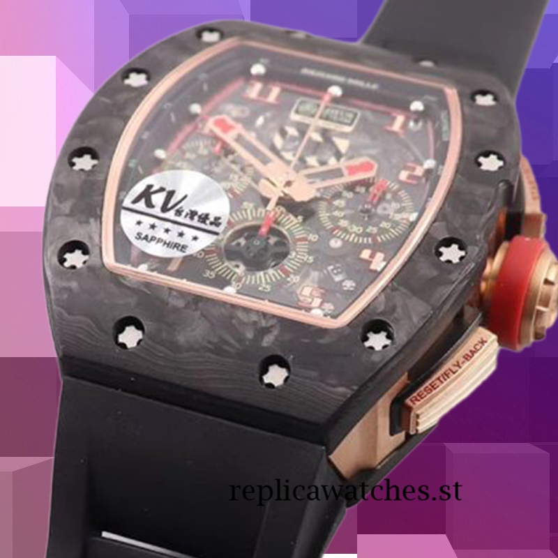Richard Mille RM 011 Men RM 011 Around 41mm Black Transparent Dial - Image 3