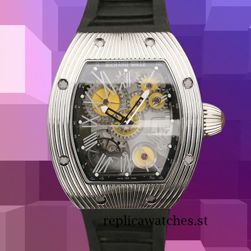 Richard Mille RM018 Men RM018-002 Around 48*39mm Silver-tone