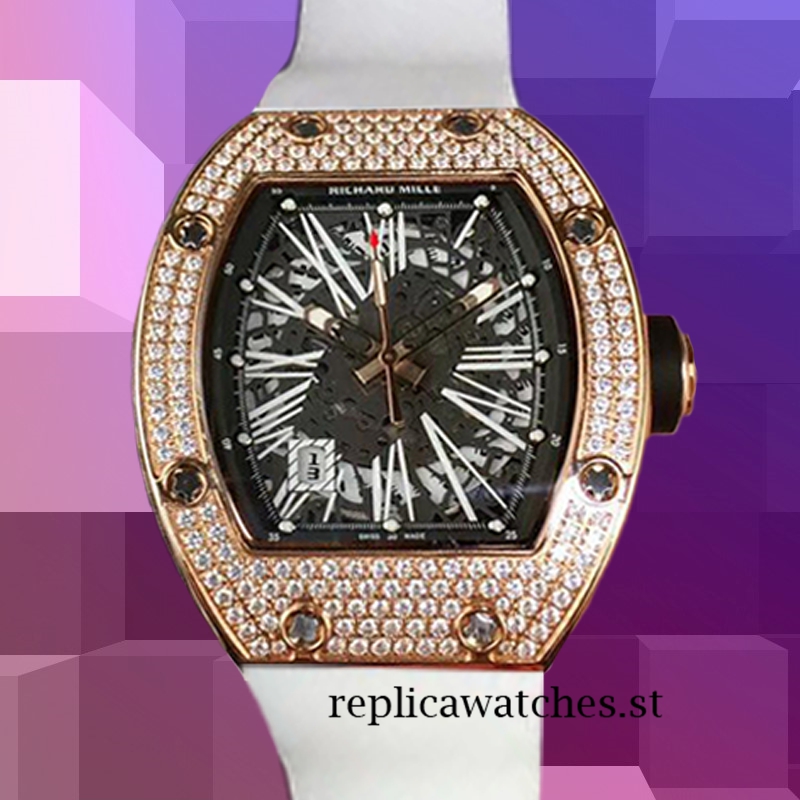 Richard Mille RM023 RM023-001 Around 50*42mm Men Rose Gold