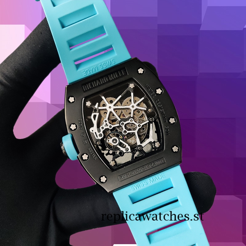 Richard Mille RM35 Men RM35-013 Around 48*40mm Black-tone Skeleton Dial - Image 3