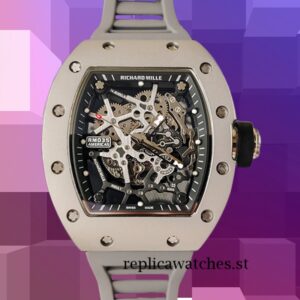 Richard Mille RM35 Men RM35-016 Around 48*40mm Mechanical Silver-tone