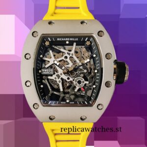 Richard Mille RM35 Around 48*40mm Men RM35-019 Silver-tone Mechanical