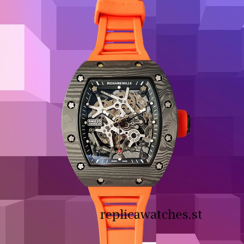 Richard Mille RM35 Around 48*40mm RM35-032 Men Black-tone - Image 3