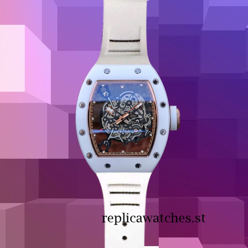 Richard Mille RM055 Men Around 50*42mm RM055-006 Transparent Dial - Image 2