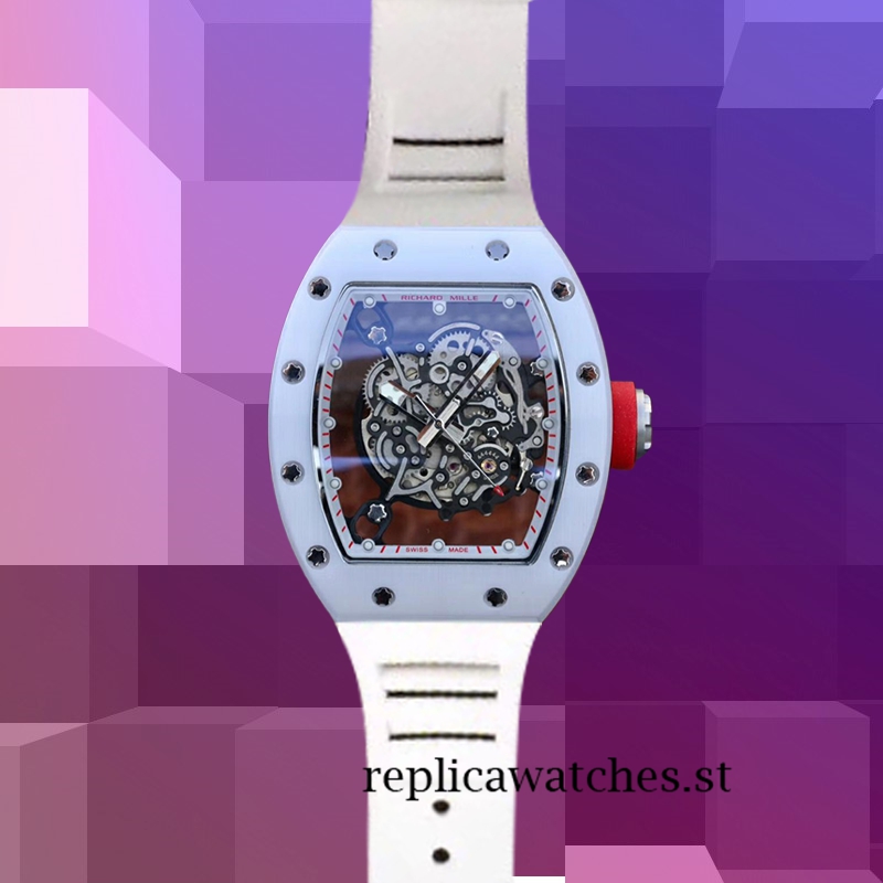 Richard Mille RM055 Men RM055-015 Around 50*43mm White Mechanical - Image 2