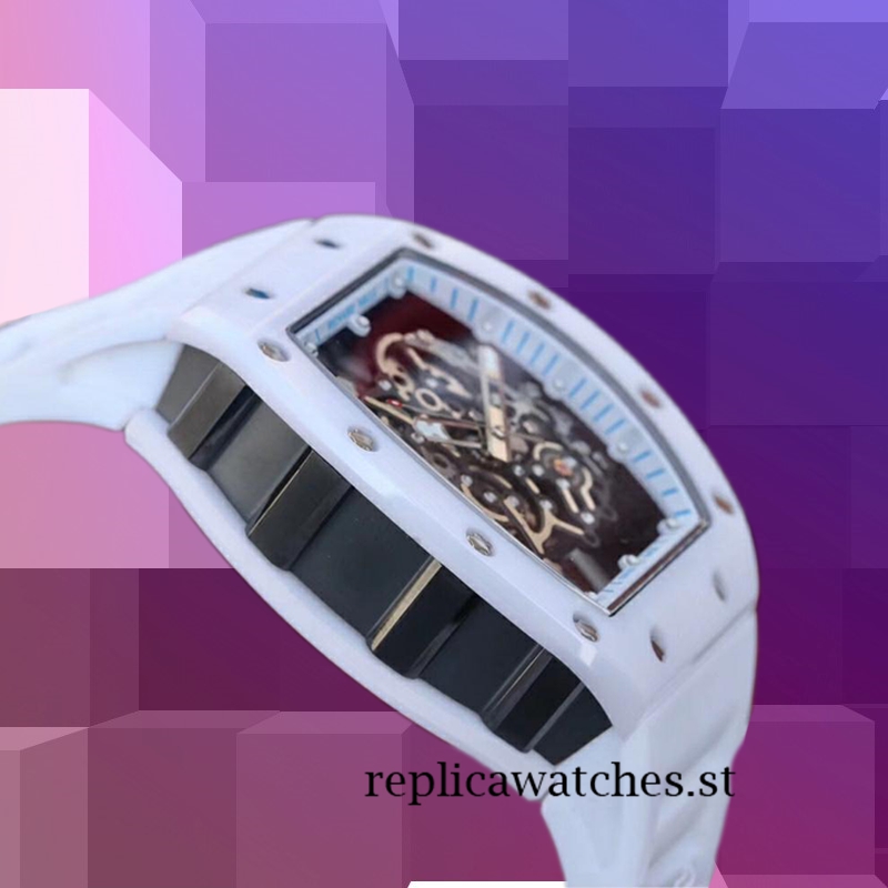 Richard Mille RM055 Around 50*43mm RM055-016 Men White Transparent Dial - Image 3