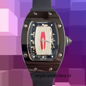 Richard Mille RM07-01 Ladies RM07-01-002 Around 31*45mm Red With Diamonds Dial Black