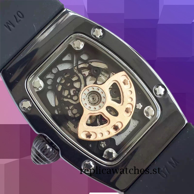 Richard Mille RM07-01 Around 31*45mm Ladies RM07-01-005 Black Red With Diamonds Dial - Image 3