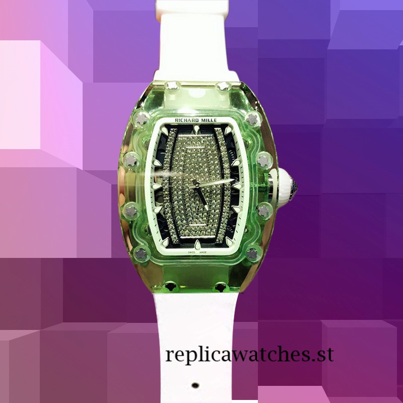 Richard Mille RM07-02 Around 31*45mm RM07-02-001 Ladies Transparent Black With Diamonds Dial - Image 2