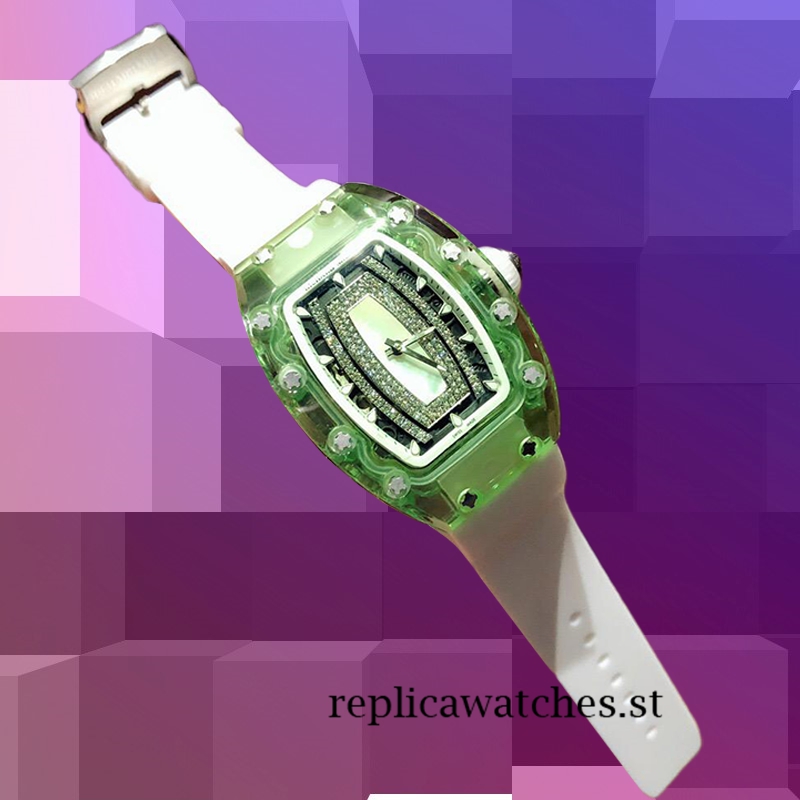 Richard Mille RM07-02 Around 31*45mm RM07-02-001 Ladies Transparent Black With Diamonds Dial - Image 3