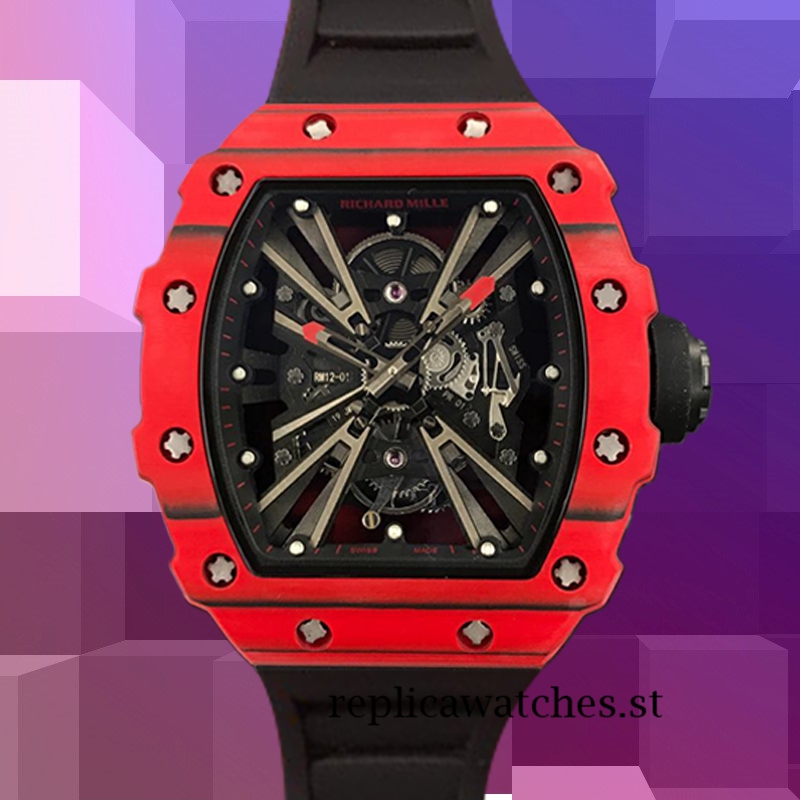 Richard Mille RM12-01 Men RM12-01-010 Around 50*42mm Mechanical Red