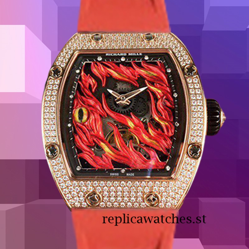 Richard Mille RM26-02 Around 50*42mm RM26-02-003 Men Hand Wind Flame Dial