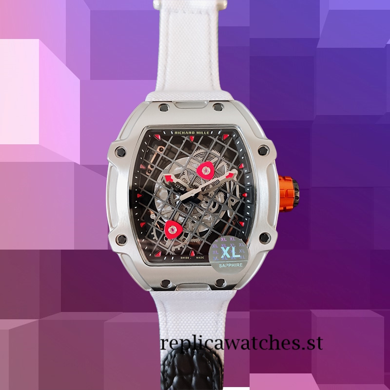 Richard Mille RM27-04 Men Around 38*48mm RM27-04-005 Transparent Dial Silver-tone - Image 2