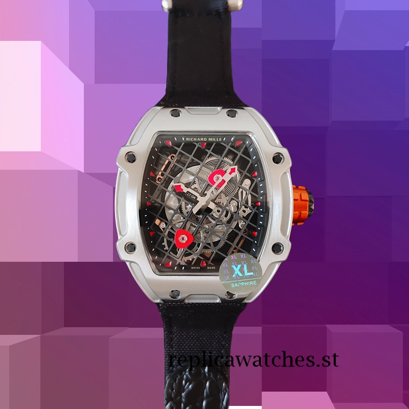Richard Mille RM27-04 Men Around 38*48mm RM27-04-005 Transparent Dial Silver-tone - Image 7