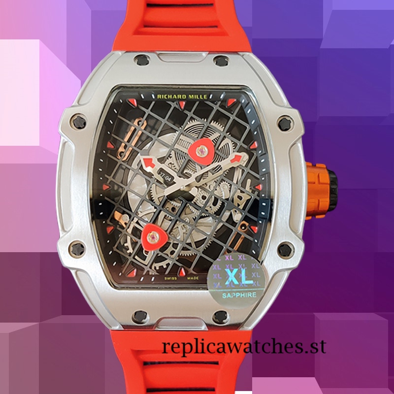 Richard Mille RM27-04 Men Around 38*48mm RM27-04-007 Transparent Dial Mechanical