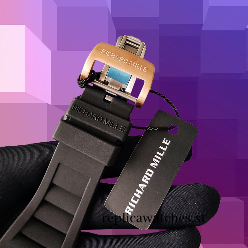 Richard Mille RM27-04 Men RM27-04-012 Around 38*48mm Rose Gold-tone Transparent Dial - Image 4