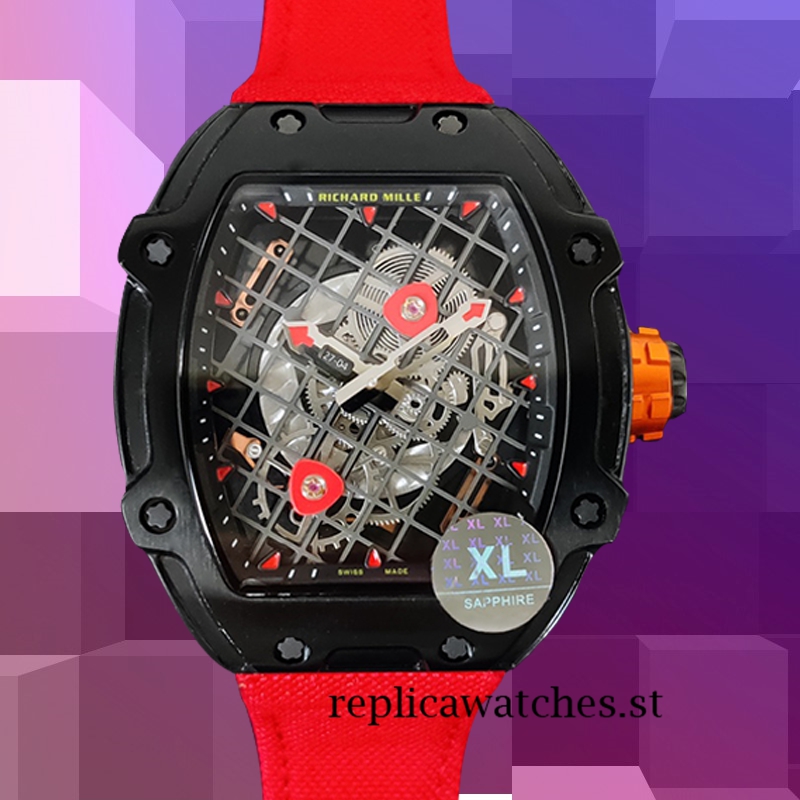 Richard Mille RM27-04 Men Around 38*48mm RM27-04-003 Mechanical Transparent Dial
