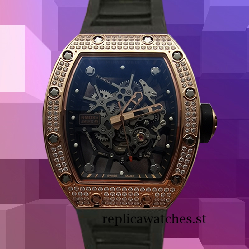 Richard Mille RM035 RM035-001 Around 50*45mm Men Mechanical