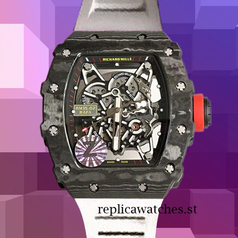 Richard Mille RM35-02 Around 50*42mm RM35-02-014 Men Black Transparent Dial