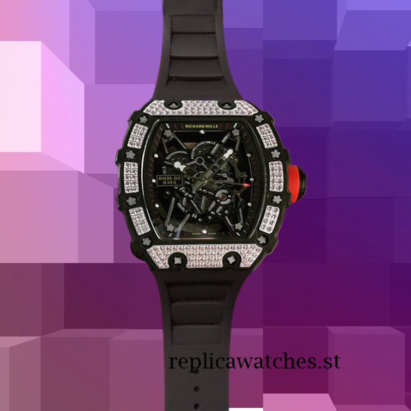Richard Mille RM35-02 RM35-02-020 Men Around 50*42mm Mechanical Black - Image 2