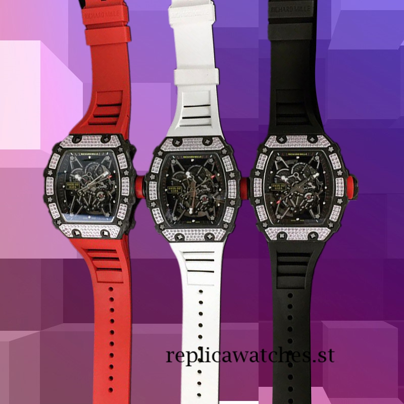 Richard Mille RM35-02 RM35-02-020 Men Around 50*42mm Mechanical Black - Image 3