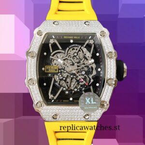 Richard Mille RM35-02 RM35-02-024 Around 45mm Men Transparent Dial Silver-tone