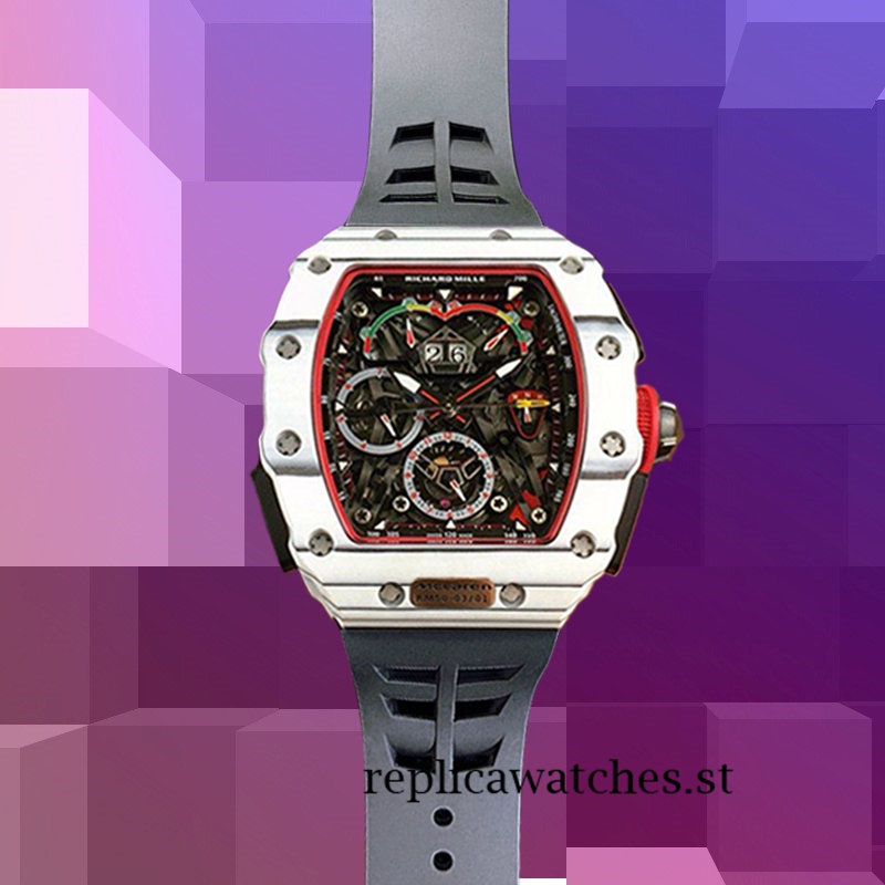 Richard Mille RM50-03 RM50-03-005 Around 50*44.5mm Men Mechanical White - Image 2