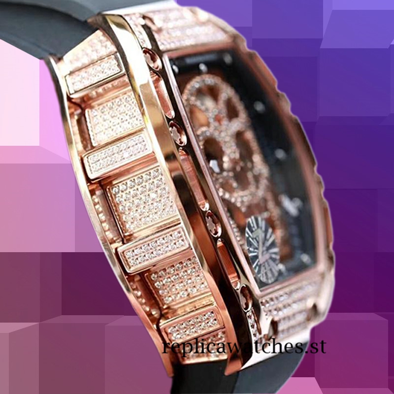 Richard Mille RM052 Men RM052-005 Around 50*43mm Rose Gold - Image 3
