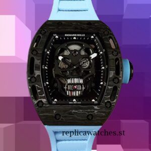 Richard Mille RM052 RM052-009 Around 50*43mm Men Black Skull Dial Mechanical