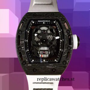 Richard Mille RM052 RM052-011 Men Around 50*43mm Black Skull Dial Black
