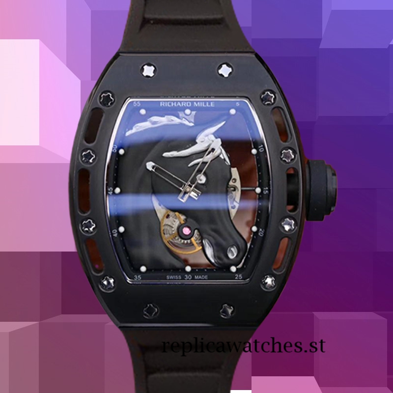 Richard Mille RM52-02 Around 50*40mm Men RM52-02-003 Horse Head Skeleton Dial