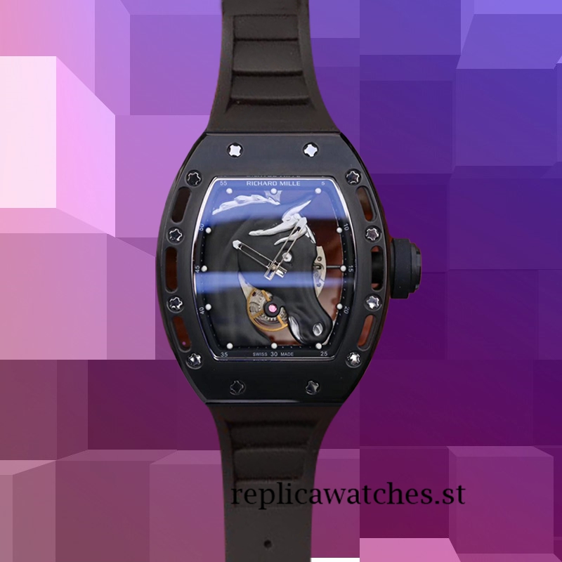 Richard Mille RM52-02 Around 50*40mm Men RM52-02-003 Horse Head Skeleton Dial - Image 2