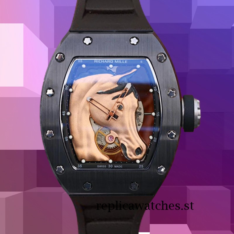 Richard Mille RM52-02 RM52-02-006 Men Around 50*42mm Mechanical Black