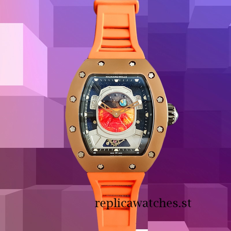 Richard Mille RM52-05 Men RM52-05-004 Around 50*42mm Mars Earth Dial Rose Gold-tone - Image 2