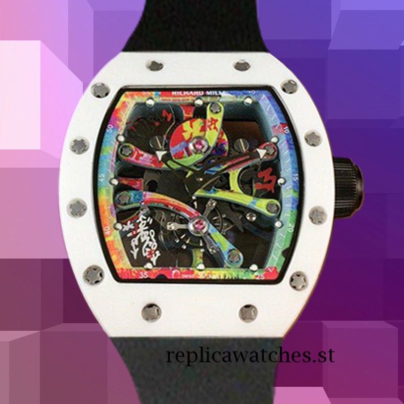 Richard Mille RM68-01 RM68-01-002 Men Around 50*40mm White