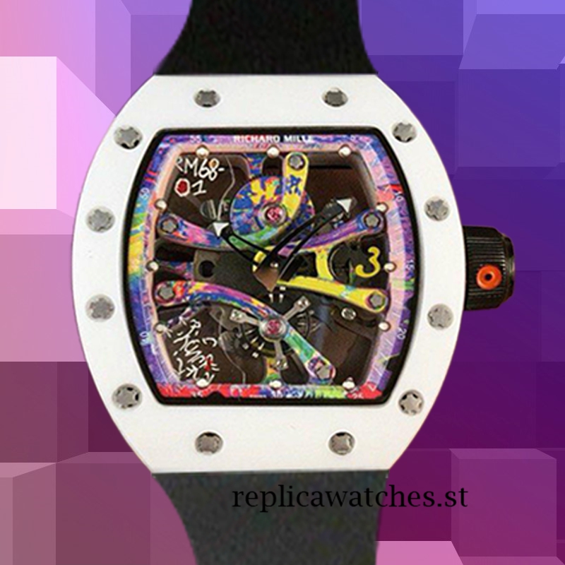 Richard Mille RM68-01 Men RM68-01-004 Around 50*40mm Hand Wind White