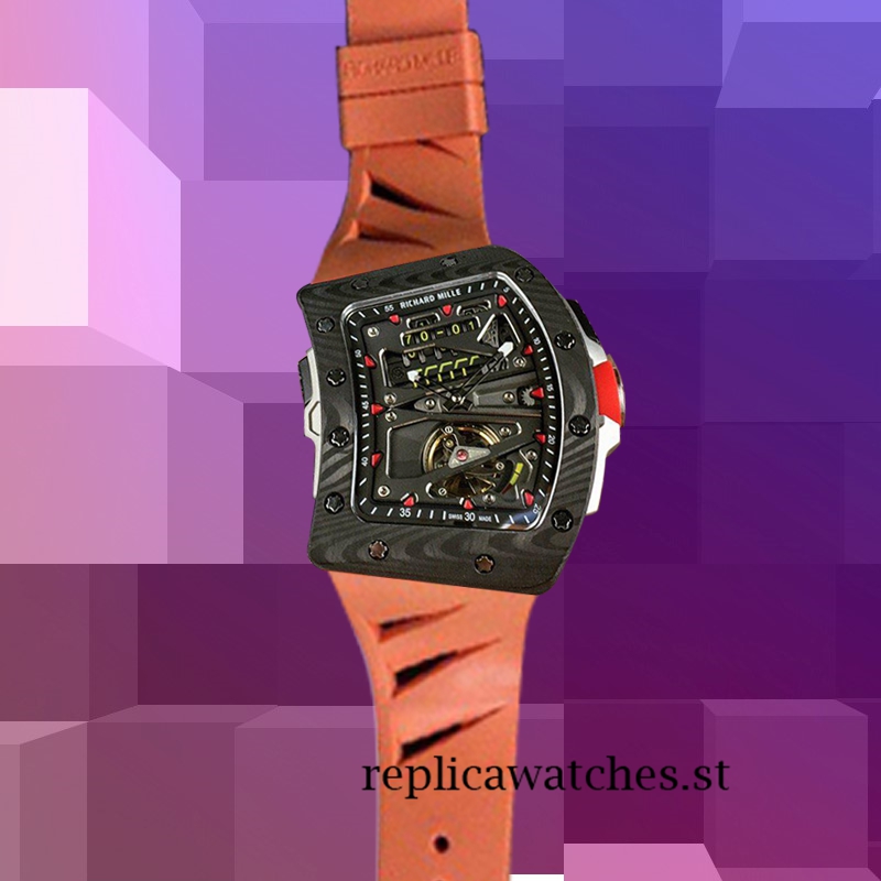 Richard Mille RM70-01 RM70-01-002 Around 49x55mm Men Dark Grey Dial Black - Image 2