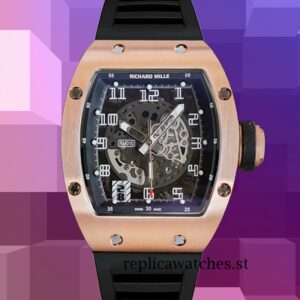 Richard Mille RM010 Around 50*40mm RM010 Men Rose Gold-tone Automatic