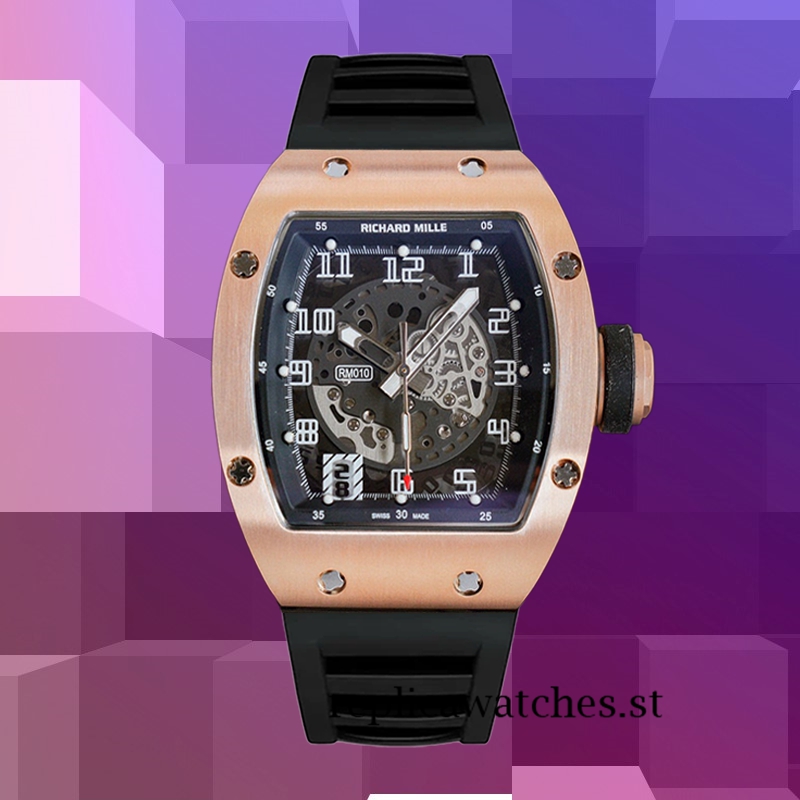 Richard Mille RM010 Around 50*40mm RM010 Men Rose Gold-tone Automatic - Image 2
