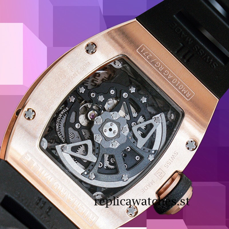 Richard Mille RM010 Around 50*40mm RM010 Men Rose Gold-tone Automatic - Image 4
