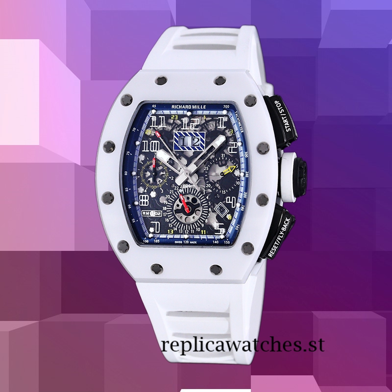 Richard Mille RM 011 50*40mm Men RM 011-028 Transparent Dial White - Image 2