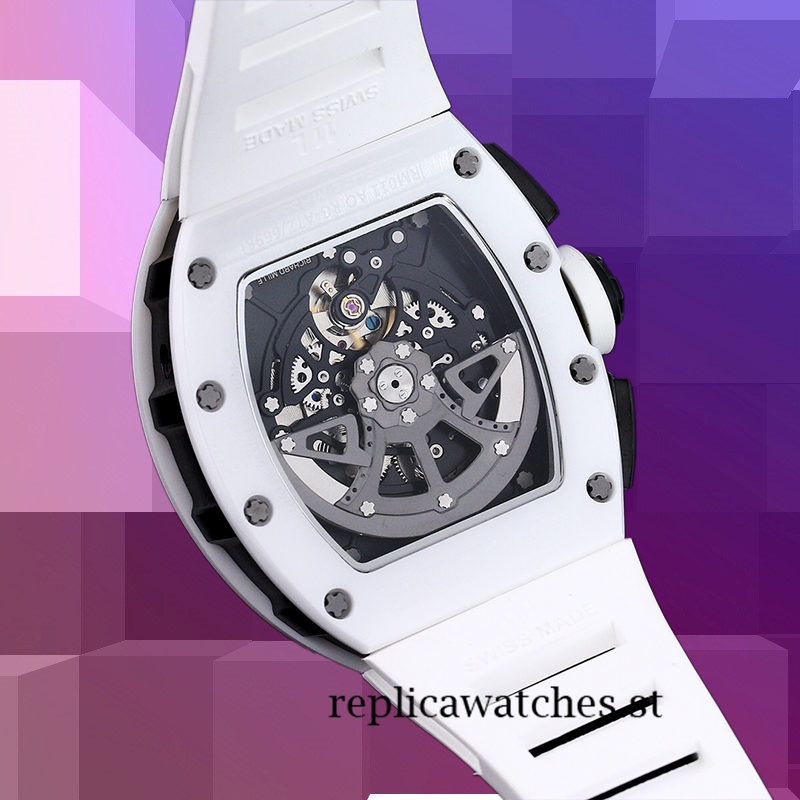 Richard Mille RM 011 50*40mm Men RM 011-028 Transparent Dial White - Image 3
